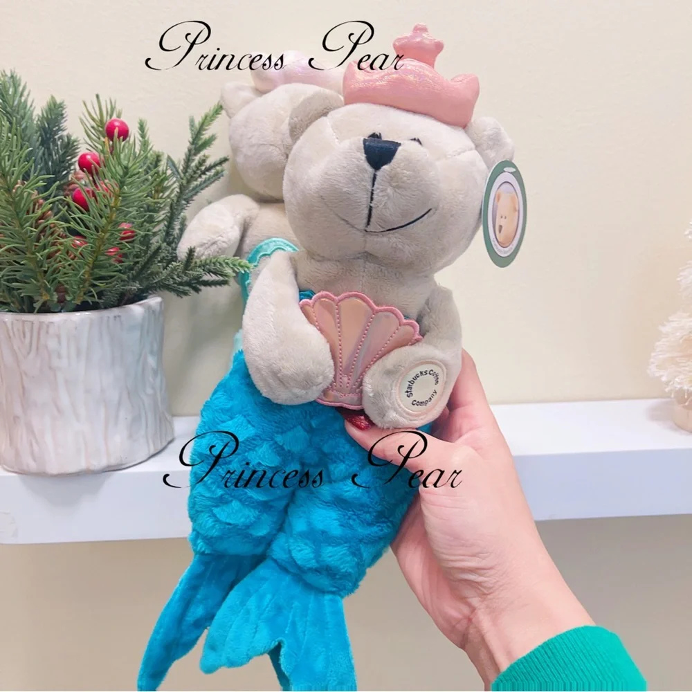 2021 & 2022 Starbucks Thailand Teal Mermaid Siren Bearista - Picture 4 of 9